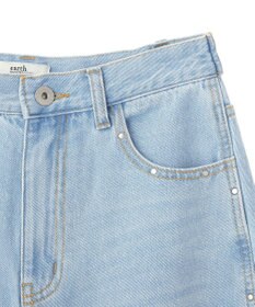 earth music&ecology スタッズデニムパンツ