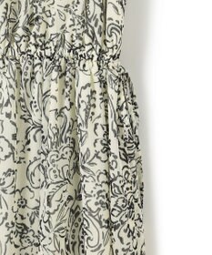 23区 L 【洗える】アンティークフラワープリント ワンピース