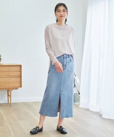 ANY シア―ラウンドネックTシャツ