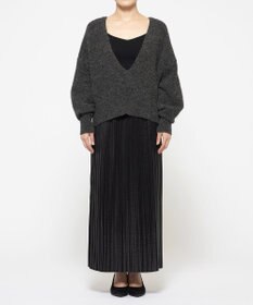 uncrave アルパカニット 深Vネック トップス（uncrave WHITE）