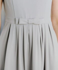 Tiaclasse 【洗える】半袖リボンギャザーフレアワンピース