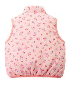 MIKI HOUSE HOT BISCUITS 【80-120cm】 裏ボアフリース リバーシブル総柄ベスト