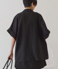 AMERICAN HOLIC 【先行予約】【イージーケア】リネンライク半袖ジャケット