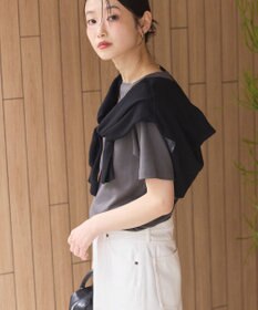 AMERICAN HOLIC きれいめコットンベーシックＴシャツ（５分袖）