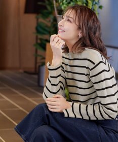 Tiaclasse 【洗える】ハイネックニットプルオーバー