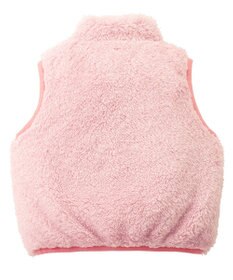 MIKI HOUSE HOT BISCUITS 【80-120cm】 裏ボアフリース リバーシブル総柄ベスト