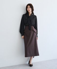 YECCA VECCA タックリボンナロースカート