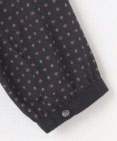 J.PRESS LADIES 【洗える】シュリンクデシン ジオメトリックプリント ブラウス