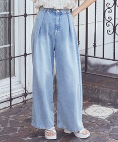 earth music&ecology タックホックデニムパンツ