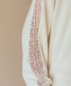 GRACE CONTINENTAL レーススリーブトップ