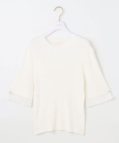 ANY SIS 【洗える】シアーディテール ニット