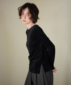 #Newans 【洗濯機可／ 前後着用可】 シアーベロアプルオーバー