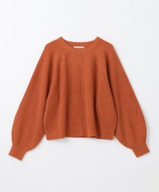 ANY 【洗濯機可】ウールブレンドクロップドニット