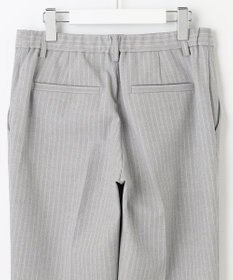 自由区 【XSサイズ～/洗える】TRギャバ ストライプ テーパードパンツ