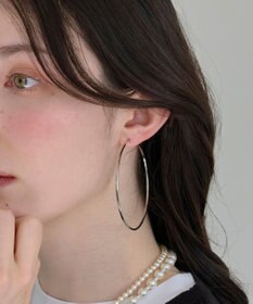 Phoebe ビッグサークルフープピアス  シルバー
