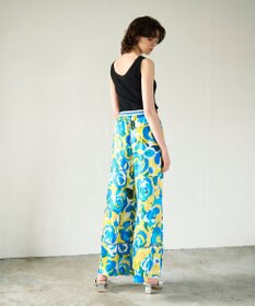 GRACE CONTINENTAL ペイントカラーワイドパンツ