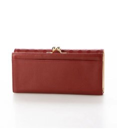 UNBILLION perche 牛革×ハラコ風ドットダブルかぶせ長財布