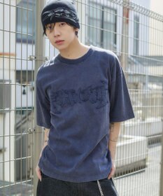 WEGO 【ユニセックス着用ITEM/MLサイズ展開】ブリーチダメージアップリケT（SS）
