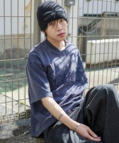 WEGO 【ユニセックス着用ITEM/MLサイズ展開】ブリーチダメージアップリケT（SS）