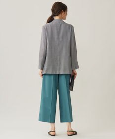 自由区 L 【洗える】ビエラチェックテーラード ジャケット