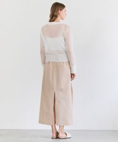 BEIGE， PYRRHOT / シアーコンビ リブカーディガン