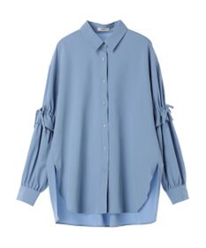 earth music&ecology ギャザースリーブシャツ