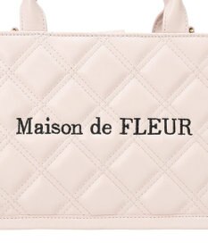 Maison de FLEUR ミニポーチ付きキルティングトートバッグ