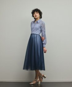 GRACE CONTINENTAL コードレースプリーツワンピース