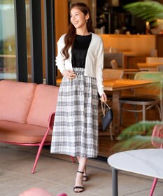 ANY SIS リブショートレングス カーディガン