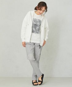 JOSEPH ABBOUD MOUNTAIN 【UNISEX】スラブリーフプリント Tシャツ