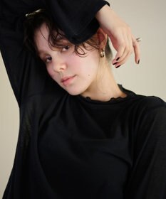 #Newans 【洗濯機可能】フレアカフスシアープルオーバー