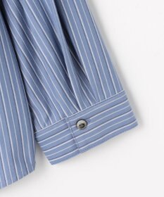 J.PRESS LADIES ストライプジャージー シャツライク カットソー