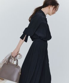 組曲 L 【WEB限定】ギャザーライトデシン ブラウス