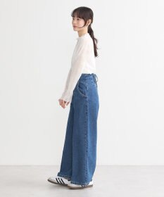 earth music&ecology フロントZIPバックレースアップデニム