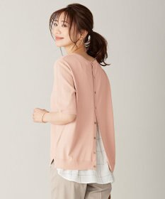 J.PRESS LADIES 【洗える】シャインバックキュプラ ニット