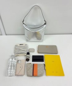 russet ソフトレザーシンプルショルダーバッグ【silver】(CE-1462)