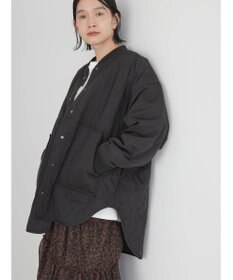 AMERICAN HOLIC キルポカリブ付きキルティングブルゾン