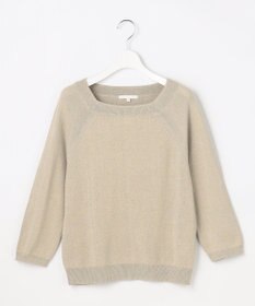 自由区 【アンサンブル対応】ペーパーコットンスクエアネックニット プルオーバー