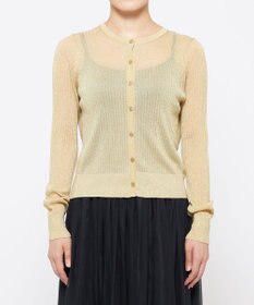 uncrave 【手洗い可】ラメ シアー ニット カーディガン（uncrave STANDARD）