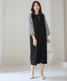 ANY L シャツコンビワンピース