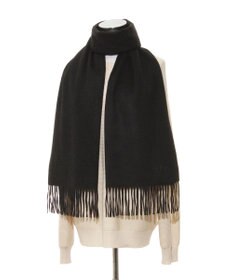 MOONBAT 【洗えるカシミヤ】FURLA カシミヤ100％ 無地ビッグマフラー／幅50cm