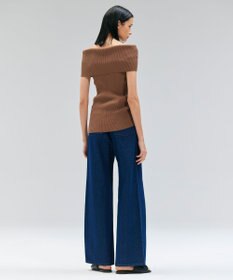 BEIGE， 【洗える】NAVIGLIO / フルレングスデニムバギーパンツ