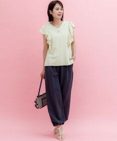 組曲 【WEB限定】フレンチテリー ワイドパンツ