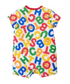 MIKI HOUSE HOT BISCUITS 【70-80cm】 ビーンズ総柄ショートオール