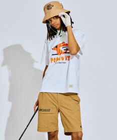 PW CIRCULUS 【吸水速乾 / UV遮蔽率99% UVカット / ストレッチ】【MEN】アニマルグラフィックモックT ゴルフ