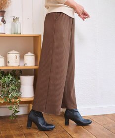 WEGO 【WEB限定/2025年秋冬新作/裾カットOK！自分サイズに調整可能/ウエストゴム/しわになりにくい/】カットプリーツパンツ