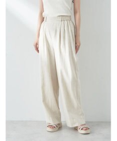 earth music&ecology 綿麻キャンブリッククロップドパンツ