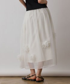 GRACE CONTINENTAL メッシュフラワースカート