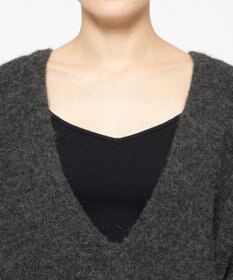uncrave アルパカニット 深Vネック トップス（uncrave WHITE）