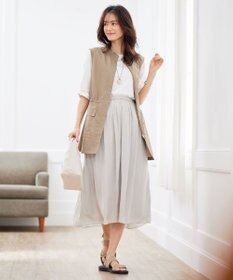 J.PRESS LADIES 【洗える】 Dyed Dechine Air Flow スカート